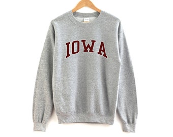Iowa Sweatshirt Unisex  Iowa Crewneck