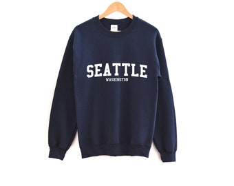 Seattle Washington Sweatshirt / Seattle Washington Women's Sweatshirt / Seattle Men's Crewneck