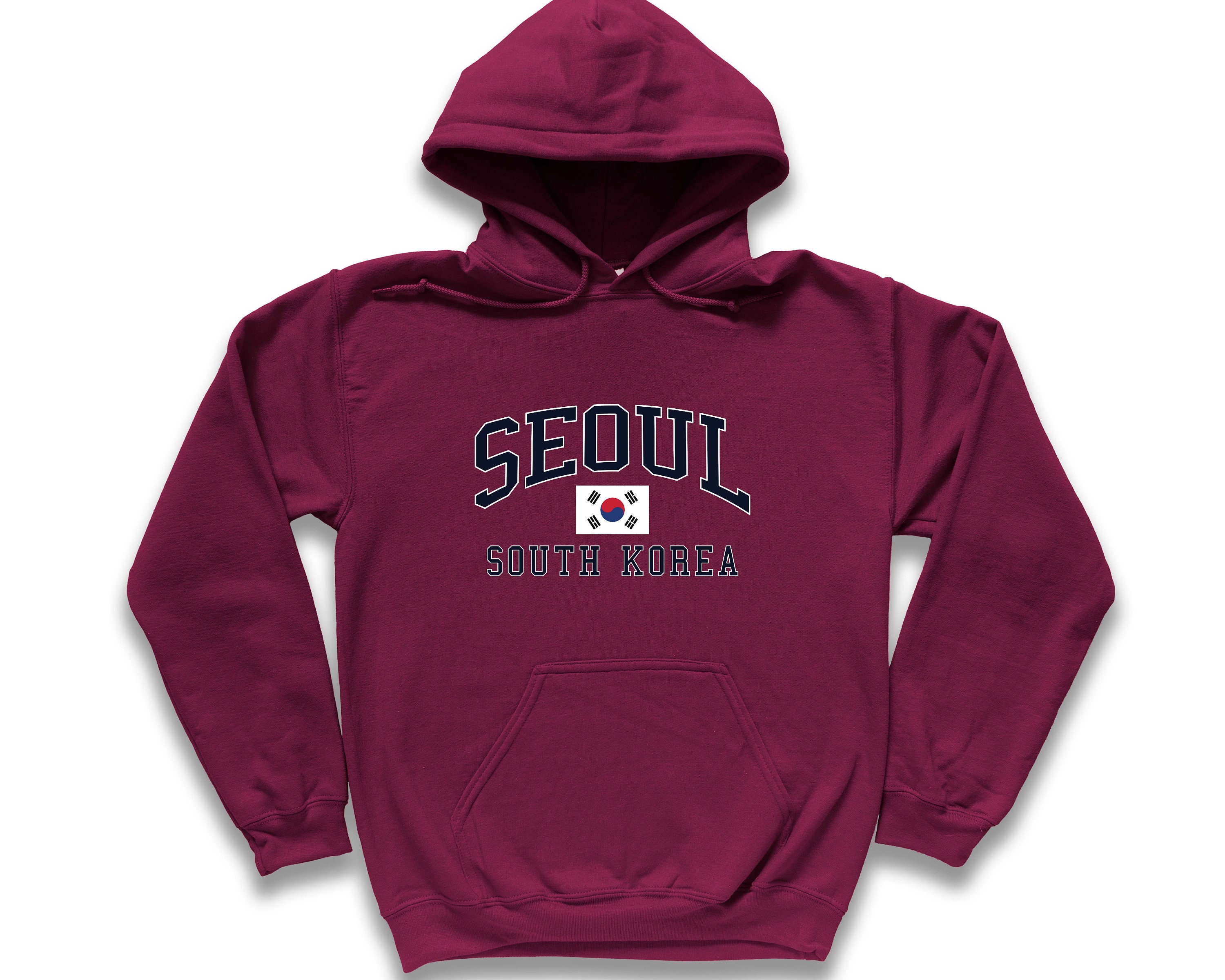 2000ARCHIVES★韓国★男女兼用★人気★ SOUVENIR SEOUL HOODIE Seoul Hoodie Sweatshirt, Seoul Sweater South Korea Flag