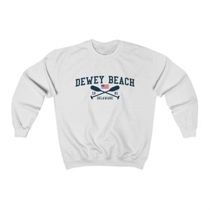 Dewey Beach Delaware Unisex Pullover Sweatshirt Dewey Beach Crewneck