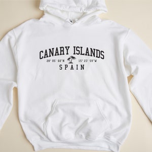 Canary Islands Spain Hooded Sweatshirt Canary Islands Hoodie