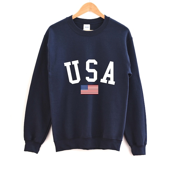 USA Sweatshirt / Unisex USA Sweatshirt / Women's USA Crewneck / Men's America Sweatshirt