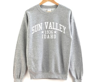 Sun Valley Idaho Crewneck Sweatshirt Sun Valley Crewneck