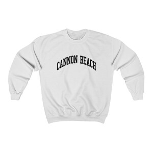 Cannon Beach Oregon Unisex Sweatshirt Collegiate Cannon Beach Crewneck