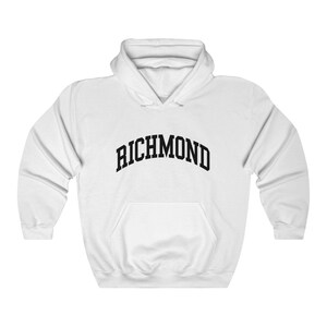 Richmond Virginia Sweatshirt Unisex Richmond Collegiate Style Hoodie