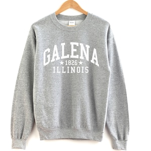 Galena Illinois Crewneck Sweatshirt Galena Crewneck