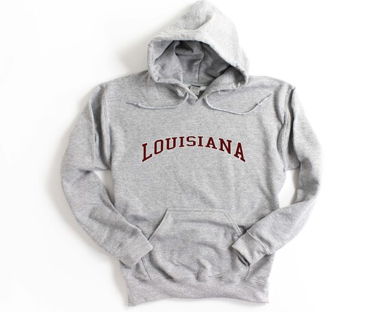 Louisiana Hooded Sweatshirt Unisex Louisiana Hoodie 
