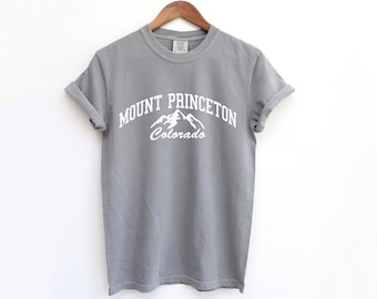 Mount Princeton Colorado T-Shirt Mount Princeton Comfort Colors Tee