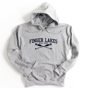 Finger Lakes Lake New York Hooded Sweatshirt Finger Lakes Hoodie
