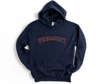 Vermont Hooded Sweatshirt  Unisex Vermont Hoodie