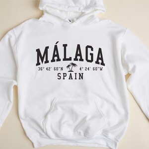 Malaga Spain Hooded Sweatshirt Malaga Hoodie