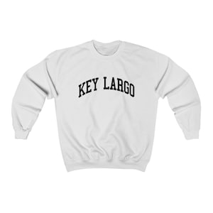 Key Largo Florida Unisex Collegiate Key Largo Crewneck