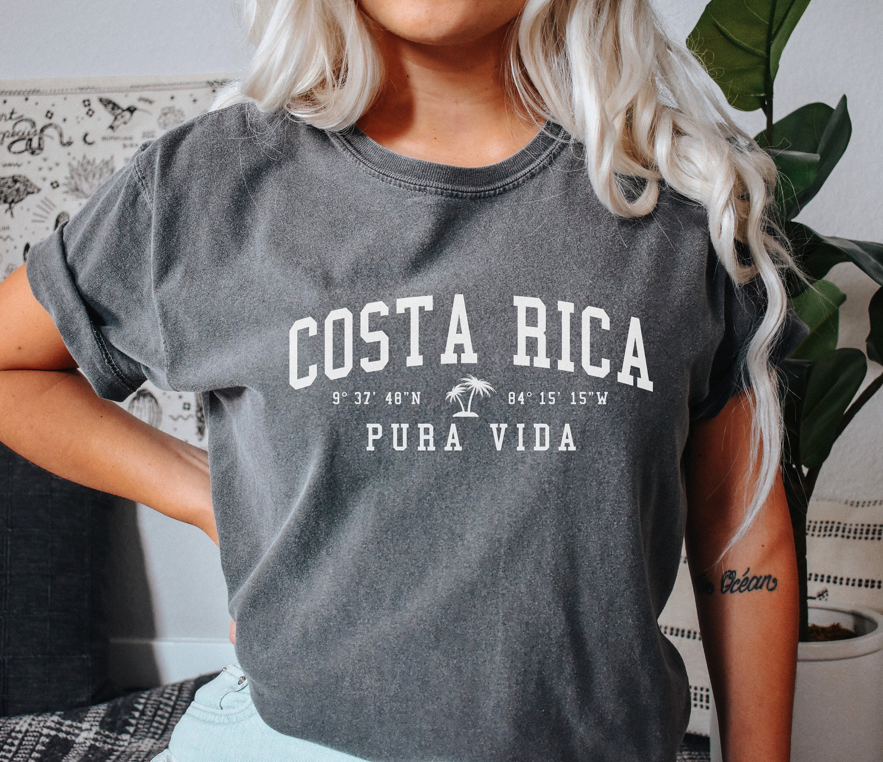 Costa Rica Pura Vida Comfort Colors T-shirt Costa Rica Shirt - Etsy