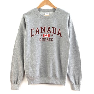 Quebec Canada Unisex Crewneck Sweatshirt Quebec Sweatshirt