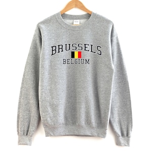 Brussels Belgium  Sweatshirt Unisex  Brussels Crewneck