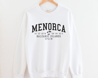 Menorca Spain Crewneck Sweatshirt Menorca Crewneck