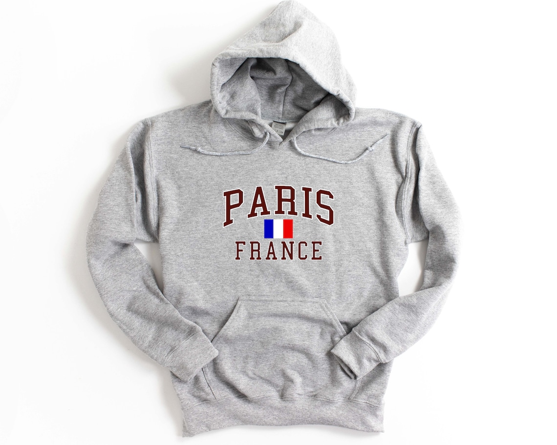 Paris France Hooded Sweatshirt Unisex Paris Hoodie Etsy UK