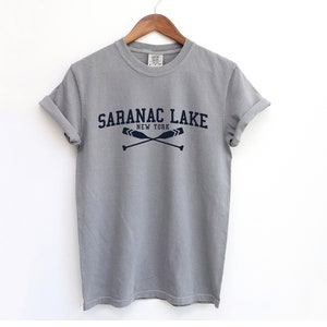 Saranac Lake Lake New York T-Shirt Saranac Lake Comfort Colors Shirt