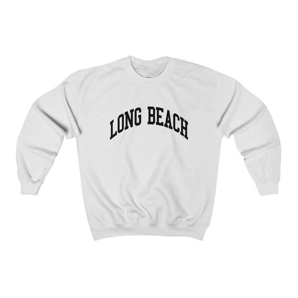 Long Beach California Unisex Sweatshirt Collegiate Long Beach Crewneck