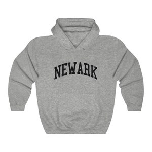 Newark New Jersey Collegiate Style Hoodie Newark Unisex Hooded Sweatshirt