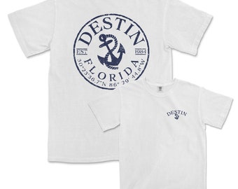 DESTIN Wo/Ca SHIRT　¥75,900-税込 Destin Florida Comfort Colors T-shirt - Etsy