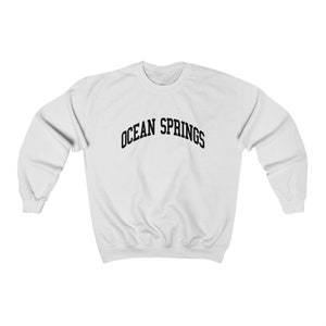 Ocean Springs Mississippi Unisex Collegiate Ocean Springs Crewneck