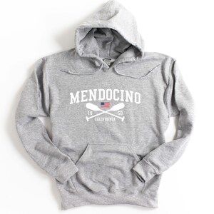 Mendocino California Hooded Sweatshirt Mendocino Hoodie