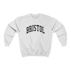 Bristol Tennessee Collegiate Style Crewneck Sweatshirt Bristol Unisex Pullover