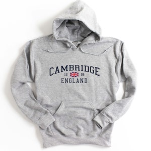 Cambridge England Hooded Sweatshirt Unisex Cambridge Hoodie