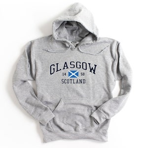 Glasgow Scotland Hooded Sweatshirt Unisex Glasgow Pullover Hoodie