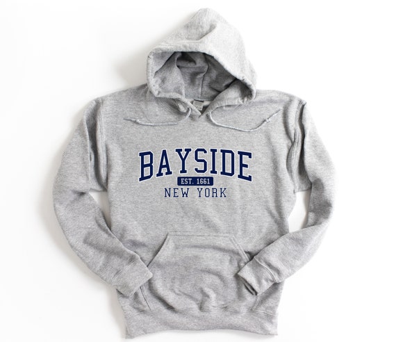 Bayside New York Hooded Sweatshirt Bayside Hoodie Etsy