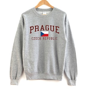 Prague Czech Republic Sweatshirt Unisex  Prague Crewneck