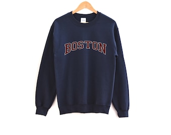 Boston Massachusetts Sweatshirt  Unisex Boston Crewneck