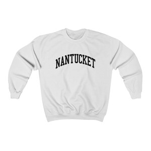 Nantucket Massachusetts Sweatshirt Unisex Collegiate Nantucket Crewneck