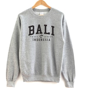 Bali Indonesia Crewneck Sweatshirt Bali Crewneck