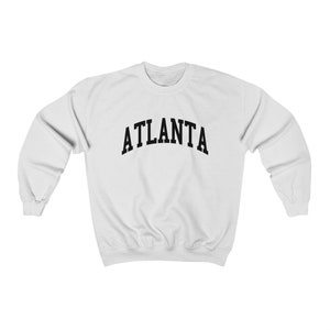 Atlanta Georgia Collegiate Style Crewneck Sweatshirt Atlanta Unisex Pullover