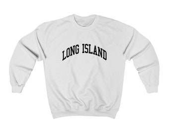 Long Island New York Unisex Collegiate Long Island Crewneck