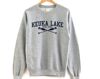 Keuka Lake New York Crewneck Sweatshirt Keuka Crewneck