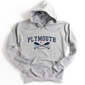 Plymouth Massachusetts Hooded Sweatshirt Unisex Plymouth Hoodie