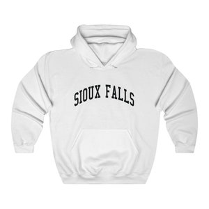 Sioux Falls South Dakota Sweatshirt Unisex Sioux Falls Collegiate Style Hoodie