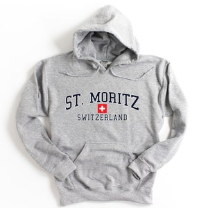St. Moritz Switzerland Hooded Sweatshirt St. Moritz Hoodie