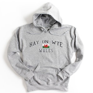 Hay-on-Wye Wales Crewneck Sweatshirt Hay-on-Wye Wales Crewneck