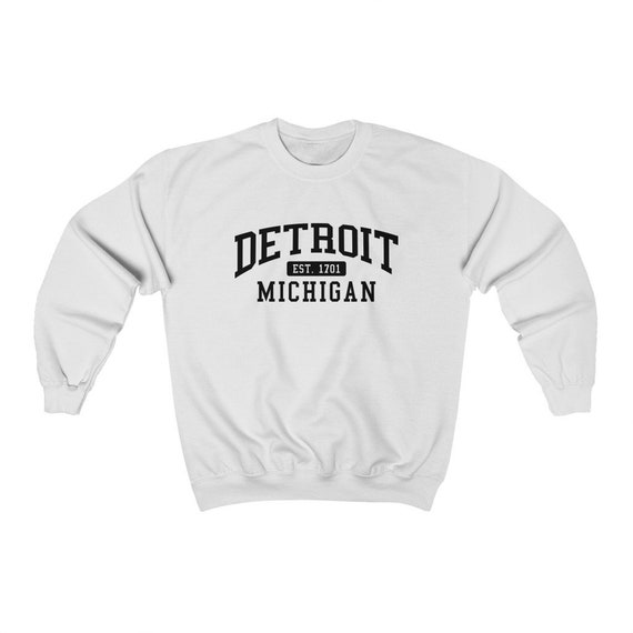 Detroit Tshirt Retro College-Style Detroit Mi 1701 T-Shirt Detroit Tshirt Retro College-Style Detroit Mi 1701 T-Shirt