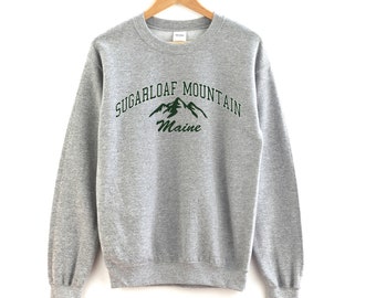 Sugarloaf Mountain Maine Crewneck Sweatshirt Sugarloaf Crewneck