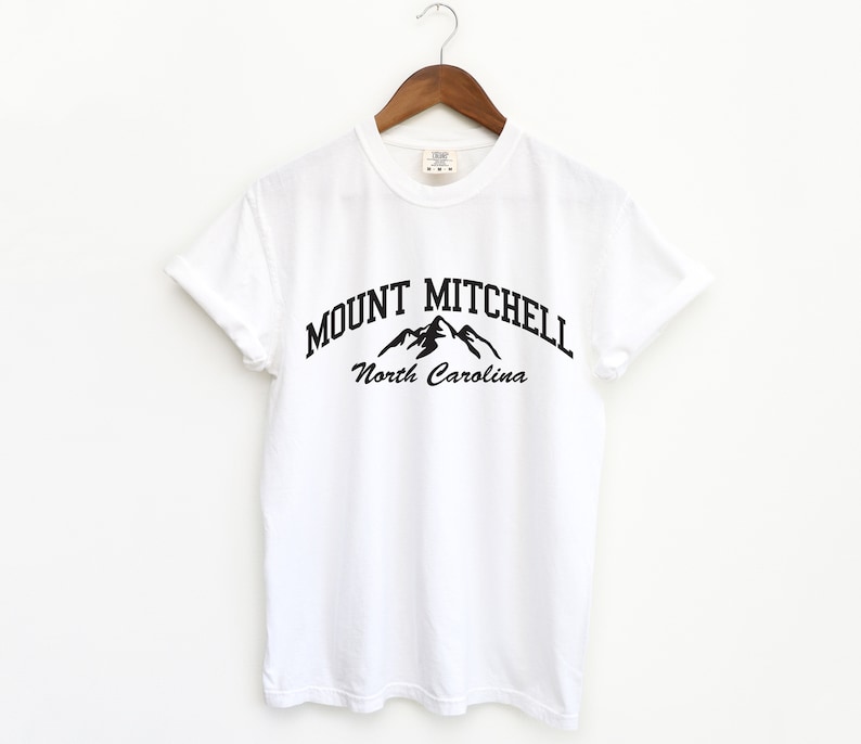 Mount Mitchell North Carolina Comfort Colors T-Shirt Mount Mitchell Shirt image 5