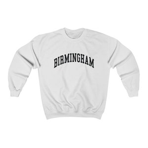 Birmingham Alabama Collegiate Style Crewneck Sweatshirt Birmingham Unisex Pullover
