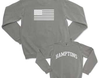 Hamptons New York Comfort Colors Crewneck Sweatshirt