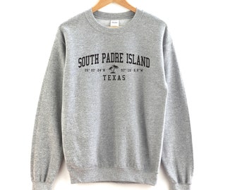 South Padre Island Texas Crewneck Sweatshirt South Padre Island Crewneck