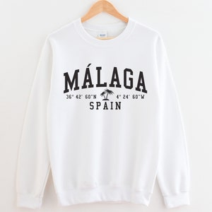 Malaga Spain Crewneck Sweatshirt Malaga Crewneck
