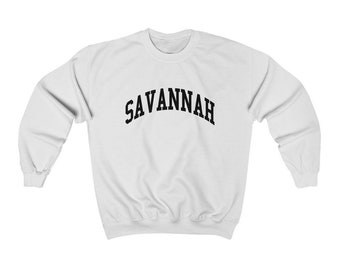 Savannah Georgia Unisex Collegiate Savannah Crewneck